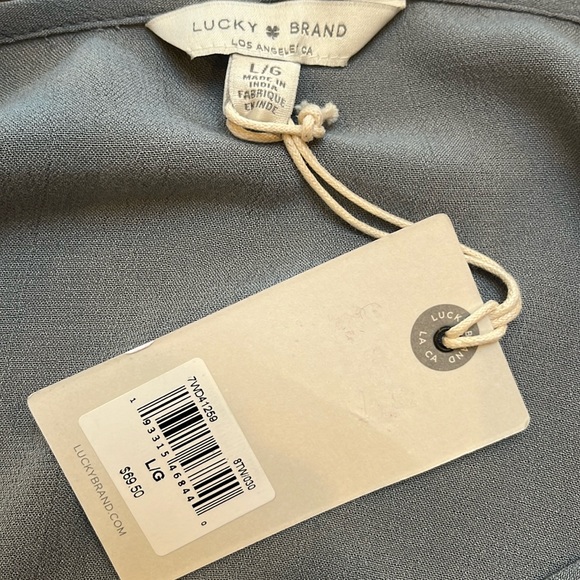 Lucky Brand embroidered boho top - Picture 6 of 8